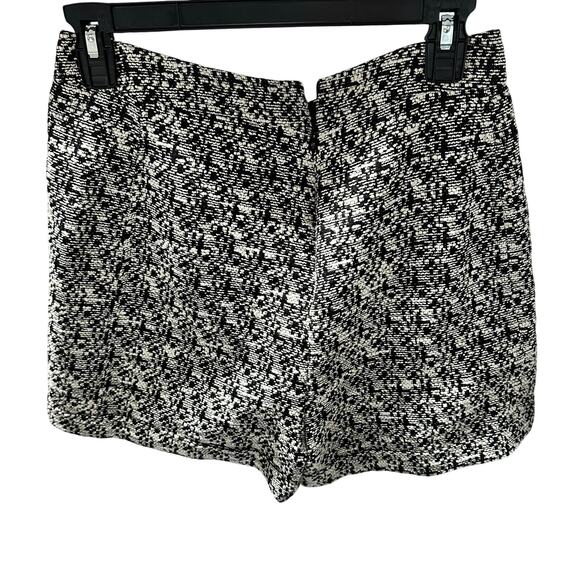 Express Tweed Black and White Speckled Sailor Style Shorts- Women's Size 4 - Picture 2 of 5